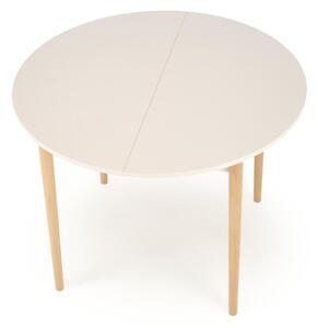 Halmar Rozkladací jedálenský stôl PIVOT 102(142)x102 kašmír/prírodný