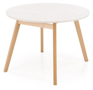 Halmar Rozkladací jedálenský stôl RUBEN 102(142)x102 kašmír/prírodný