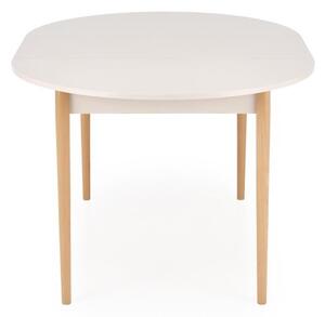 Halmar Rozkladací jedálenský stôl PIVOT 102(142)x102 kašmír/prírodný