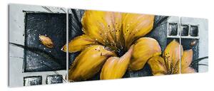 Obraz žlté kvety (Obraz 170x50cm)