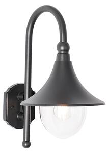 Klasická vonkajšia nástenná lampa čierna IP44 - Daphne