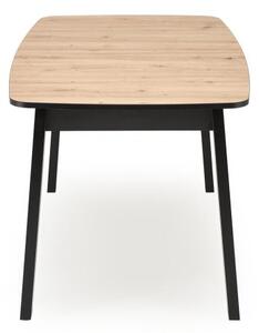 Halmar Rozkladací jedálenský stôl BARRIL 130(170)x80 dub artisan/čierna