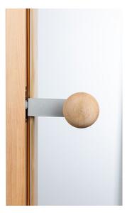 Vihtan dvere do sauny Limited, celosklenené číre 7X19, rám borovica