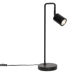 Moderná stolná lampa čierna nastaviteľná - Java