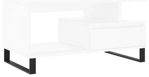 Konferenčný stolík biely 90x49x45 cm spracované drevo