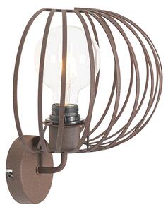 Dizajnová nástenná lampa hrdzavohnedá 30 cm - Johanna