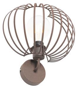 Dizajnová nástenná lampa hrdzavohnedá 30 cm - Johanna