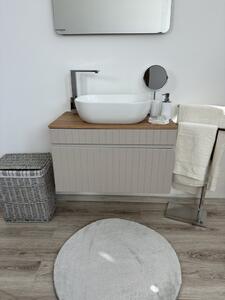 Kúpeľňová skrinka s umývadlom a doskou ICONIC Cashmere DU140/1 | 140 cm