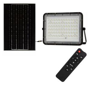 V-Tac LED Vonkajší solárny reflektor LED/15W/3,2V IP65 6400K čierna + DO VT1359 + záruka 3 roky zadarmo