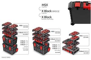 Modulárny organizér X BLOCK BRIDGE 54,3x36,8x12,2 cm