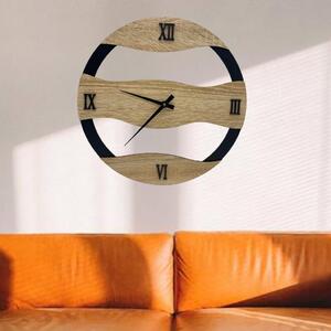 Moderné drevené hodiny na stenu - Moder | KMDESING