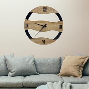 Moderné drevené hodiny na stenu - Moder | KMDESING
