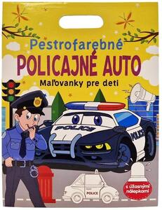 FONI-BOOK Pestrofarebné policajné auto Maľovanky pre deti 945252