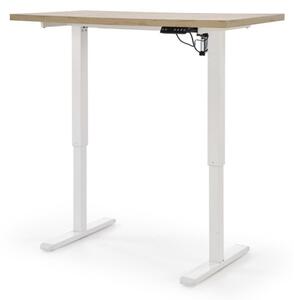 Halmar Výškovo nastaviteľný písací stôl B54 dub artisan/biela