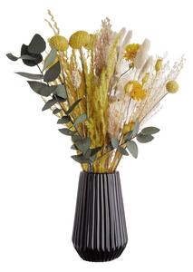 RIFFLE Váza 13,5 cm - čierna