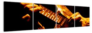 Obraz elektrické gitary (Obraz 160x40cm)