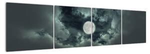 Obraz mesiace a mrakov (Obraz 160x40cm)