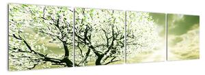 Jarný strom - moderný obraz (Obraz 160x40cm)