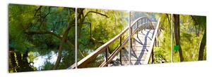 Moderné obraz - most cez vodu (Obraz 160x40cm)