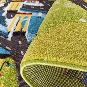 Senzorický detský koberec s motívom mesta Viacfarebná