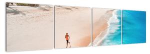 Obraz piesočné pláže - obrazy do bytu (Obraz 160x40cm)