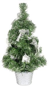 Vianočný stromček strieborný 43cm