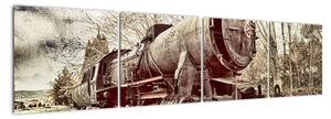 Obraz lokomotívy (Obraz 160x40cm)