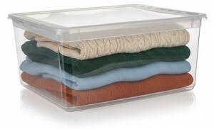 Keeeper Úložný box s vekom (má 2 funkcie) BEA Clearbox 18L, 39 x 35,5 x 18 cm