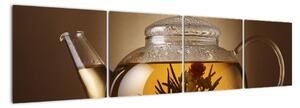 Obraz kanvica s čajom (Obraz 160x40cm)