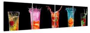 Obraz do kuchyne - letné drinky (Obraz 160x40cm)