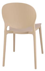 Dekorstudio Plastová stolička JUSTIN svetlo béžová