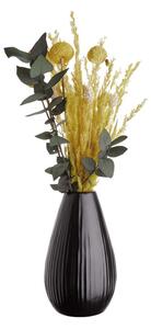 RIFFLE Váza 15,5 cm - čierna