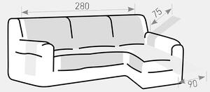Poťah na rohovú sedačku Moorea béžový – pravý béžová 40x50 cm