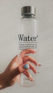 FAVORITE Fľaša sklenená "H2O" 550 ml