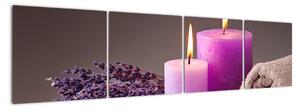 Obraz - Relax, sviečky (Obraz 160x40cm)
