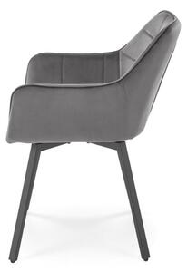 Halmar Jedálenská stolička / kreslo K588 sivá - výpredaj skladu