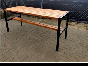 Záhradný stôl W120a, 150 cm mahagón