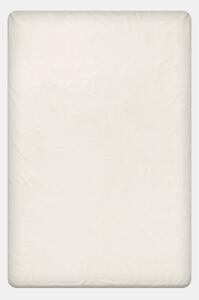 Napínacie bavlnené prestieradlo smotanové biela 90x200 cm
