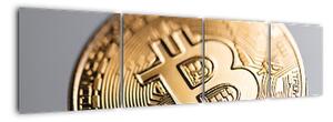Obraz - Bitcoin (Obraz 160x40cm)