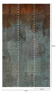 Vliesová obrazová tapeta, imitácia kovovej dosky A43101, 159 x 280 cm, One roll, Murals, Grandeco