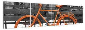 Obraz oranžového kolesá (Obraz 160x40cm)