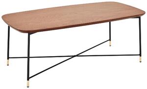 KONFERENČNÝ STOLÍK, čierna, farba duba, zlatá, drevo, kov, kompozitné drevo, 120/45/60 cm MID.YOU - Stolíky do obývačky, Online Only
