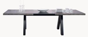 Rozkladací jedálenský stôl s betónovým vzhľadom Apex, 200 - 250 x 100 cm