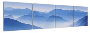 Modré hory - obrazy na stenu (Obraz 160x40cm)