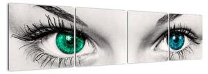 Obraz - detail zelených očí (Obraz 160x40cm)