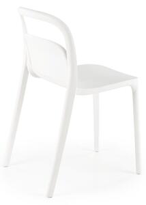 Halmar Stohovateľná záhradná stolička K490, biela
