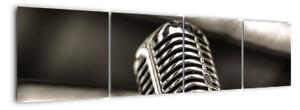 Obraz mikrofónu (Obraz 160x40cm)