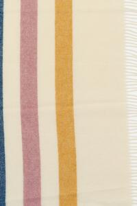 Luxusná vlnená deka Stripe béžová 140x200 cm