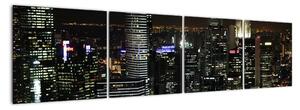 Obraz nočného mesta (Obraz 160x40cm)