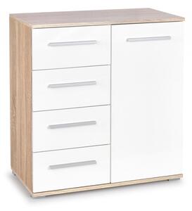 Halmar Komoda LIMA KM-2 biela/dub sonoma